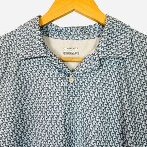 Crewcuts Performance Boys‎ Polo Shirt XL 12-14 Airplane Print UPF 50+ Wicking